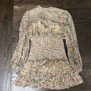 Aqua floral dress size small